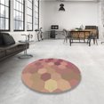 thumbnail image 4 of Ahgly Company Tapis d'Intérieur Rectangulaire Transitionnel Rouge Cerise Lavable à la Machine, 2 Pieds x 5 Pieds, 4 of 7