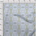 thumbnail image 3 of oneOone Velvet Sky Blue Fabric Tribal Sewing Material Print Fabric By The Yard 58 Inch Wide, 3 of 5