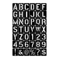 thumbnail image 2 of 42 Pcs Pochoirs de Lettres Alphabet Chiffres Gabarits Outil Journal Gabarits de Dessin, 2 of 8