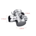 thumbnail image 3 of 3-Way Shower Diverter Valve Mount G12 Handheld Shower Arm Diverter Splitter Polished Chrome Bathroom Shower System Replacement Part Attachment, 3 of 7