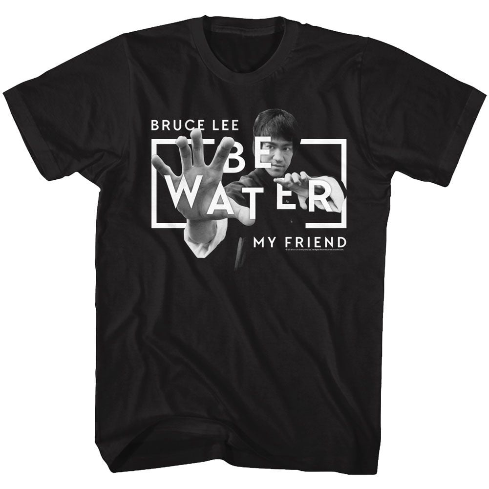 Bruce Lee T-Shirt Noir « Be Water »
