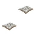 thumbnail image 4 of Wweixi Cushion Pad For Square Chair - Soft And Comfortable Wide Range Of Uses Square Chair Cushion gray grid 2Set, 4 of 6