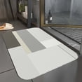 thumbnail image 4 of Fridja Summer Clearance Diatomaceous Bath Mat, Rubber Geometric Print Non-Slip Quick-Dry Easy to Clean Diatomite Bathroom Rug for Bathroom Floor Kitchen & Pet, 23.62" x 15.74", 4 of 5