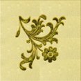 thumbnail image 1 of Ahgly Company Tapis d'Intérieur Lavable en Machine Carré Transitionnel Jaune Soleil, 8 Pieds Carré, 1 of 7