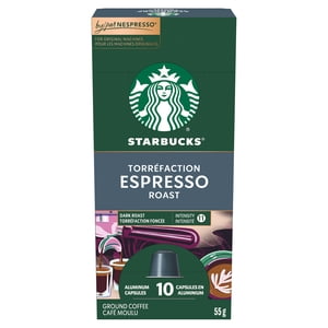 STARBUCKS Espresso Roast, NESPRESSO Pochettes de café, ligne originale, rôti noir