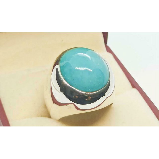 925 Sterling Silver Neshapuri Feroza Handmade Ring Jewelry Gift Free Ship