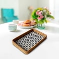thumbnail image 3 of Rattan Shell Storage Tray - Multi-Functional Woven Basket for Living Room, Picnic, Restaurant Coffee Table, Dried Fruit & Snack Serving, 21x31x3cm, 3 of 5