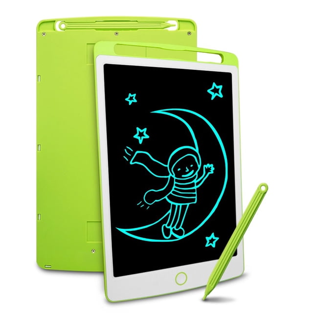 HLONK 10 Inch Electronic Graphics Tablet LCD Writing Tablet Mini Drawing Pad Doodle Board Educational Learning Toys Gifts For Kids And Adults 2PCS (Pink/Green)