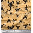 thumbnail image 1 of Soimoi Rayon Fabric Geometric Shapes & Scorpion Insects Print Fabric by the Yard 42 Inch Wide, 1 of 1