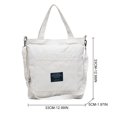 thumbnail image 3 of Sac à Bandoulière pour Femmes Mode Toile Grande Capacité Sac Fourre-Tout Sac Messager, 3 of 7