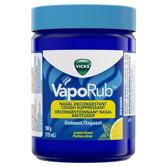 Vicks VapoRub Ointment, Lemon, 115 ml