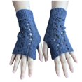 thumbnail image 2 of RXIRUCGD Gants d'Hiver Unisexes Hommes Femmes Demi-Doigt Tricot Extensible Sans Doigts Gants d'Hiver, 2 of 5