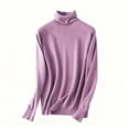 thumbnail image 3 of Ailaofu Chandail à Col Roulé pour Femmes Manches Longues Décontracté Automne Hiver chandail Tricoté, 3 of 6