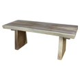 thumbnail image 1 of Strata Furniture 48" Traditional Monkeypod Wood Natural Sitting Bench in Gray, 1 of 7