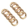 thumbnail image 1 of Unique Bargains 18x11x3.5mm Round Zinc Alloy Spring Gate O Ring Snap Clip Buckle, Light Gold 10 Pack, 1 of 5
