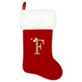 thumbnail image 1 of SUTENGDA 20 Inches Monogram Christmas Stockings Red Velvet with White Super Soft Plush Cuff Embroidered Xmas Stockings Classic Personalized Stocking Decorations for Family Holiday Season, 1 of 5