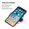 thumbnail image 3 of Wireless Charger for iOS/Android Phones Portable Wireless Charging Pad Flexible Power Supply Triple Protection, White, 3 of 8