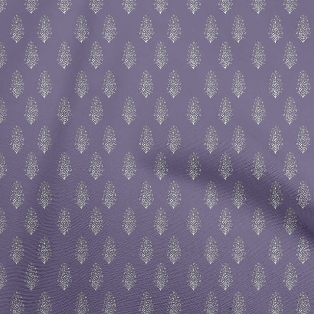 oneOone Rayon Violet Fabric Asian Floral Block Craft Projects Decor Fabric Printed By The Yard 56 Inch Wide
