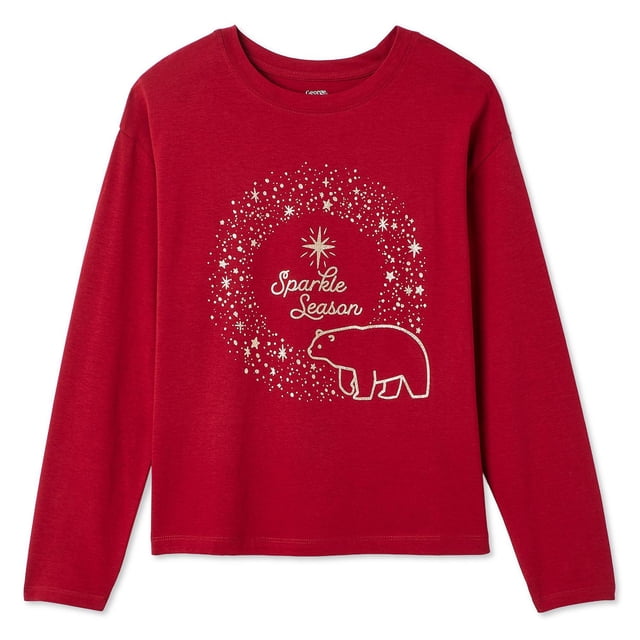 George Girls' Graphic Long Sleeve Tee