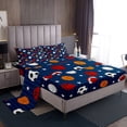 thumbnail image 1 of Erosebridal Rugby Basketball Game Bed Sheets Set Queen Size,Stars Stripes Bedding Sets Queen Size,Sport Theme Decor,Breathable,4pcs, 1 of 7