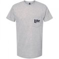 thumbnail image 2 of Miller Lite T-Shirt Gris à Poche pour Homme - Grand, 2 of 3