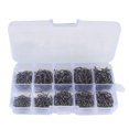 thumbnail image 1 of 500/100Pcs Fishhook Set High Carbon Steel Fishing Hooks Set Fly Fishing Hook Set, 1 of 9