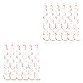 thumbnail image 3 of mmirethe 6pack/lot Swirl Pendant For Graduation Celebration Exquisite Craft Wide Application Birthday Star Spiral Pendant PVC Rose Gold 2Set, 3 of 5