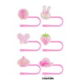 thumbnail image 3 of Glitter Silicone Straw Toppers - Reusable Drinking Straw Caps for Party Decorations, Portable Protector Gift Accessories, 3 of 6