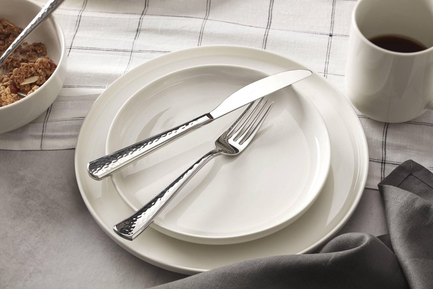 Oneida 365 24 Seven Ensemble de vaisselle 12 pièces blanc