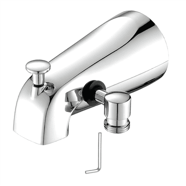 Tub Spout with Diverter, Bathtub Faucet with Shower Diverter and Hex Wrench Fits 1/2 Inch Copper Tube, 5.3 Inch