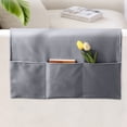 thumbnail image 4 of Living Room Chairs Couch Arm Covers,Pet Armchair Slipcover for Couch with 3 Pockets for Tv Remote Control，Non-Slip Sofa Arm Covers Washable Sofa Armrests Covers for Living Room, 4 of 7