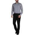 thumbnail image 4 of Chemise Habillée pour Homme Bleu Marine à Carreaux Blancs, 4 of 4