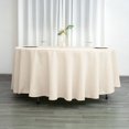 thumbnail image 2 of LNGOOR 108” Wholesale Round Tablecloth Polyester Round Table Linens For Wedding Party Banquet Restaurant -  WHITE, 2 of 11