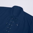 thumbnail image 4 of RXIRUCGD T-Shirt à Col Rabattu Manches Longues pour Hommes, Bleu, Taille : m, 4 of 6
