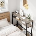 thumbnail image 1 of Kojooin Table Console, Table d'Entrée à 2 Niveaux avec Tablette Réglable, Table Étroite pour Couloir, Vestibule Ou Salon, 1 of 7