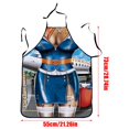 thumbnail image 3 of Hbdhejl 1Pc Adult Household Kitchenapron Fun Printing Household Cleaning Apron Er Otic Role Play, 3 of 5