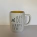 thumbnail image 2 of Rae Dunn BEE HAPPY Mug - Yellow interior - 2020 Limited Edition - Ceramic - very rare!, 2 of 2