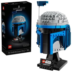 LEGO Star Wars Casque Jango Fett - DIY Kit modèle pour adultes 18+ - Ensemble de bâtiments à collectionner - Idée de décoration de chambre pour l'attaque des fans de Clones - Idée cadeau unique pour les hommes et les femmes - 75408
