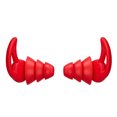 thumbnail image 1 of Sleeping Earplugs Silicone Earbuds Noise Reduction Reusable Reduction Earplug Silicone Earplugs for Office Home, Red, 3 Layers, 1 of 9