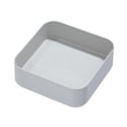 thumbnail image 2 of iDesign Gray Eco BPA-Free Recycled Plastic 6" Kitchen Drawer Organizer Bin - 6" x 6" x 2", 2 of 3