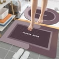 thumbnail image 1 of Dvkptbk Bath Set of 2 Bathroom Rugs Bath Mat Non Slip Absorbent Stain Resistant Quick Dry Washable Bathroom Rug Bath Mats for Bathroom Floor Tub Sink Shower Mat Easy Care Red 16"x24", 1 of 8