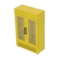thumbnail image 1 of Dollhouse Réfrigérateur, Exécution Exquise Double Porte Facile à Stocker en Bois Dollhouse Réfrigérateur Simulation Portable pour 1:12 Dollhouse Blanc, Jaune, Noir, Bleu, Rouge, 1 of 8