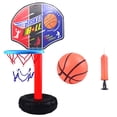 thumbnail image 2 of Wdhugt Kids Basketball Hoop Sports System Adjustable Height Basketball Goal Plastic Backboard With Rim Children Indoor Outdoor Play Toy Game Set Sports Equipment Colorful, 2 of 5