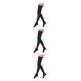 thumbnail image 2 of maskred Soft And Comfortable Tights High Stocking Stretchy Warm Fashionable Easy To Wear Nylon Compression Stockings Open Toe-black L 3Set, 2 of 6
