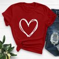 thumbnail image 1 of EGNMCR T-Shirts pour Femmes T-shirt à Col Rond Imprimé à Manches Courtes pour Femmes, Mode Décontractée, Coupe Ample, Hauts, 1 of 6