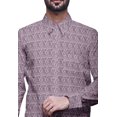 thumbnail image 4 of BESTMAN Cotton Formal Shirts For Men Slim Fit Printed Full Sleeve Shirts For Men, 4 of 5