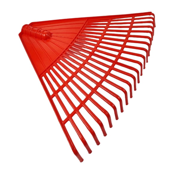 Almencla Garden Leaf Rake Head for Leaves, Grass, Simple Assembly with 21 Tines Red