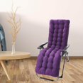 thumbnail image 2 of Coussin de Fauteuil Inclinable de Jardin Confortable en Polyester, Tapis Épaissi, Housse d'Assise, Extérieur Intérieur, Violet B, 2 of 7