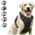 thumbnail image 1 of No Pull Dog Harness Front Clip Heavy Duty Reflective Easy Control Handle for Large Dog Walking (L,Black), 1 of 6