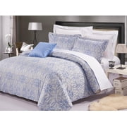 Johnson Home 200 TC Fashion Bedding Cotton Yarn Duvet Cover Sets (Queen)